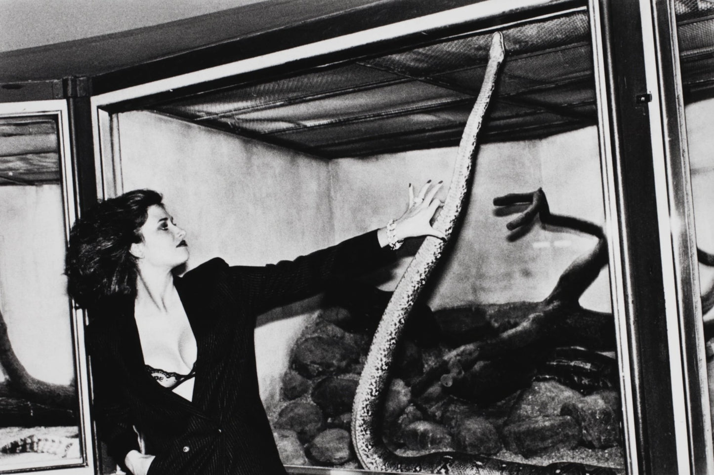 Woman with Snake by Helmut Newton