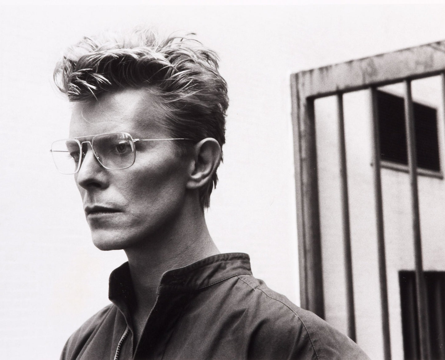 David Bowie (Jail Bars) by Helmut Newton