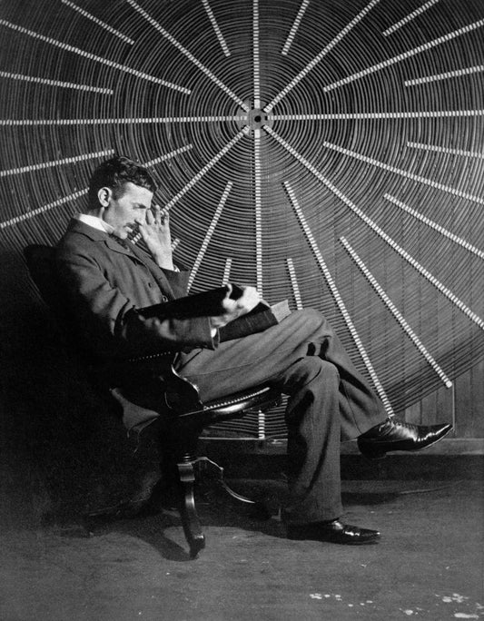 Nikola Tesla in “Light of the Mind” – Historic Portrait, 1896